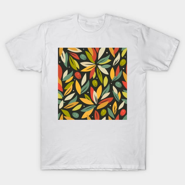 Olive Branches T-Shirt by Silmen